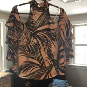 Beautiful cold shoulder blouse